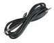 Audio kabelis 3.5mm (miniJack) uz 3.5mm (miniJack), 1m, Melns