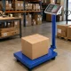Elektroniskie platformas svari 100kg LCD zili
