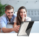 Dux Ducis Samsung Galaxy Tab S10 FE / S9 / S9 FE atverams vāciņš maciņš grāmatiņa Magi, melns
