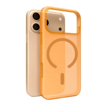 Puro iPhone 17 Pro vāciņš Daylight MagSafe, caurspīdīgs oranžs