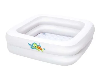 Bestway 51116 piepūšamā ceļojumu vanniņa bērniem 86x86x25 cm, balta