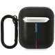 BMW AirPods 1 / 2 чехол Leather Curved Line, черный