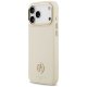 Guess Grained Strass Logo MagSafe maciņš iPhone 17 Pro Max – bēšs | Phone Case Cover