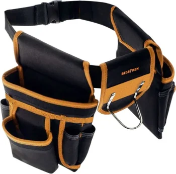 Bigstren 21862 Tool Belt, Black/Yellow