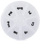 Medication Organiser for 7 Days, Weekly Pill Box Container