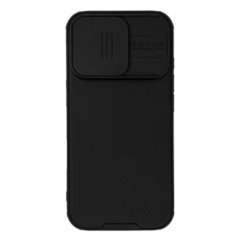 Nillkin CamShield Pro vāciņš iPhone 16 Pro ar kameras aizsegu, melns