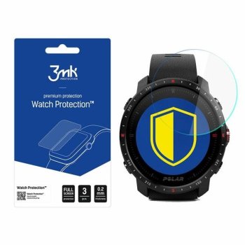 Polar Grit X Pro Watch Pretmikrobu Hibrīda Lokāms Viedpulksteņa Ekrāna Aizsargstikls, 3 gab. | 3MK Flexible Glass...