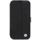 Apple iPhone 14 Pro 6.1\'\' BMW Leather Textured & Stripe Book Case Cover (BMBKP14L22RDPK), Black | Чехол Кейс...