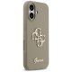 Guess iPhone 17 Case Silicone Big 4G Script, Brown