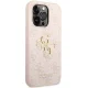 Guess 4G Metal Logo vāciņš Apple iPhone 15 Pro, Rozā