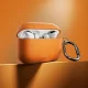 Силиконовый чехол Puro Icon для AirPods Pro 3 с карабином, оранжевый