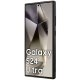 DKNY Samsung Galaxy S24 Ultra vāciņš Leather Monogram Metal Logo MagSafe, melns