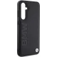 BMW Samsung Galaxy S23 FE vāciņš Leather Hot Stamp, melns