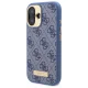 Guess iPhone 16 Plus Case 4G Logo Plate MagSafe, Blue