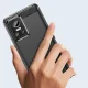 Carbon Case vāciņš Realme GT Neo 3 telefonam, TPU, melns
