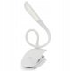 LED lampa, lasīšanas gaisma ar klipsi, Balta | Clip-On LED Reading Light