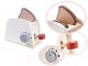 Wooden toaster toy for children, white + accessories
