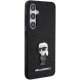 Karl Lagerfeld Glitter Ikonik Logo vāciņš Samsung Galaxy S24+ Melns