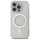 Guess IML Rhinestones MagSafe Phone Case Cover iPhone 16 Pro Max - White