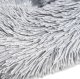 Plush Round Donut Pet Bed for Dogs and Cats 100 cm, Grey
