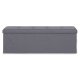 Pufs ar kasti un sēdekli 111x38 cm ModernHome, tumši pelēks