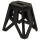 Folding Camping Stool 40 cm, Black