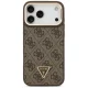 Чехол Guess 4G PU Triangle Logo & Stand Camera MagSafe для iPhone 17 Pro Max - коричневый