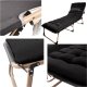Folding Camping Cot with Mattress Portable Travel Bed 193 cm, Black