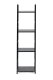 ModernHome LOFT Metal Shelving Unit with 4 Shelves, Black