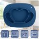 Ricokids Silicone Baby Plate with Lid, Crown Shape