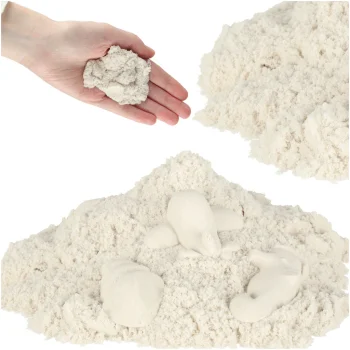 Sensorās smiltis bērniem 1 kg, Baltas
