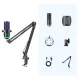 BOYA CastMic G40B spēļu mikrofons ar statīvu, USB-C, melns