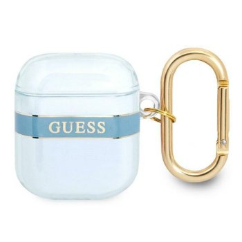 Guess Чехол для AirPods Strap Collection Синий
