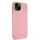 Чехол Guess Croco Collection для iPhone 14 Plus / 15 Plus - розовый