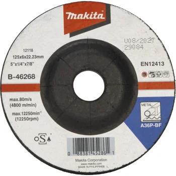 Makita slīpēšanas disks tēraudam, 125 x 6 mm, B-46268