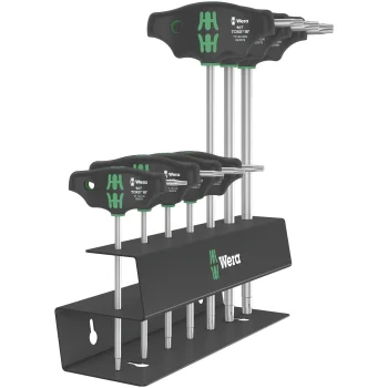 Wera 467/7 TORX HF Set 2 T-Handle Screwdriver Set with Holding Function, 7 Pieces