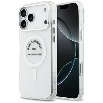 Karl Lagerfeld IML Karl RSG Logo MagSafe vāciņš iPhone 17 Pro Max – caurspīdīgs | Phone Case Cover