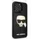 Karl Lagerfeld iPhone 13 Case 3D Rubber Karl\'s Head Black