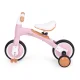 ECOTOYS 3-in-1 Kids Balance Bike with Pedals and Training Wheels, Pink