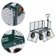 Garden transport cart 400 kg, opening sides, large pneumatic wheels, MultiGarden, green