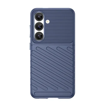 Thunder Case silikona aizsargvāciņš Samsung Galaxy S25, zils