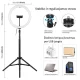 LED Ring Light 30cm with Tripod Stand Up to 1.65m and Phone Holder, USB