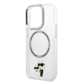 Karl Lagerfeld caurspīdīgs vāciņš iPhone 14 Plus ar MagSafe
