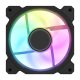 Darkflash DR08 3-in-1 120mm PWM A-RGB datora dzesēšanas ventilatori melni