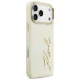Karl Lagerfeld \'Karl Script\' logo vāciņš iPhone 17 Pro Max — bēšs | Phone Case Cover