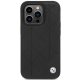 Apple iPhone 14 Pro 6.1\'\' BMW Leather Quilted Case Cover (BMHCP14L22RQDK), Black