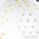 Лампа для ногтей Glow S1 Dual Led UV 168W, белая / золото