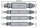 Damaged Screw Extractor Set 4 pcs