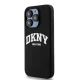 Чехол DKNY для iPhone 13 / 13 Pro Liquid Silicone White Printed Logo MagSafe, черный