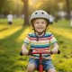 Детский велосипедный шлем Trike Fix с LED, M (55-58 см), темно-серый